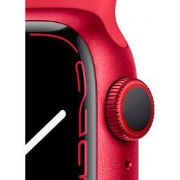 Apple Watch S7 41mm Red Aluminum Case / Red Sport Band