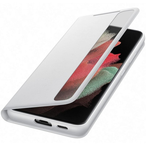 Чехол-книга Samsung Galaxy S21 Ultra Clear View Cover Light Grey в рассрочку без первоначального взноса и переплат