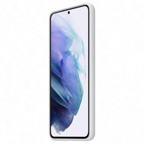 Чехол-накладка Samsung Galaxy S21 Plus Silicone Cover Light Grey в рассрочку без первоначального взноса и переплат