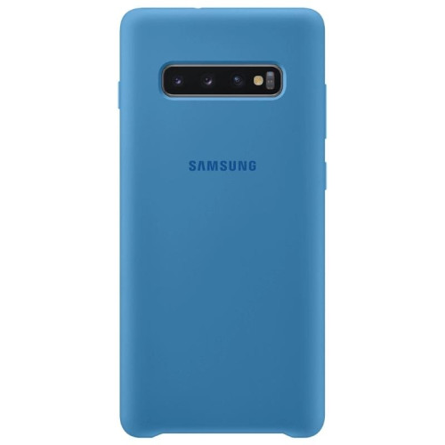 Чехол Samsung Galaxy S10 Plus Silicone Cover Blue в рассрочку без первоначального взноса и переплат