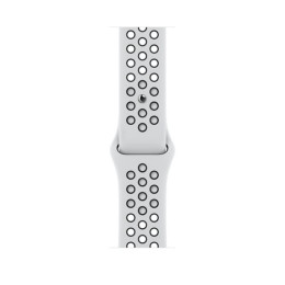 Apple Watch S7 NIKE 45mm Starlight Aluminum Case / Platinum/Black Nike Sport Band