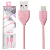 Кабель USB - Lightning / Remax Lesu RC-050i / 1M / Розовый в рассрочку