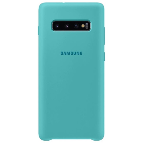 Чехол Samsung Galaxy S10 Plus Silicone Cover Green в рассрочку без первоначального взноса и переплат