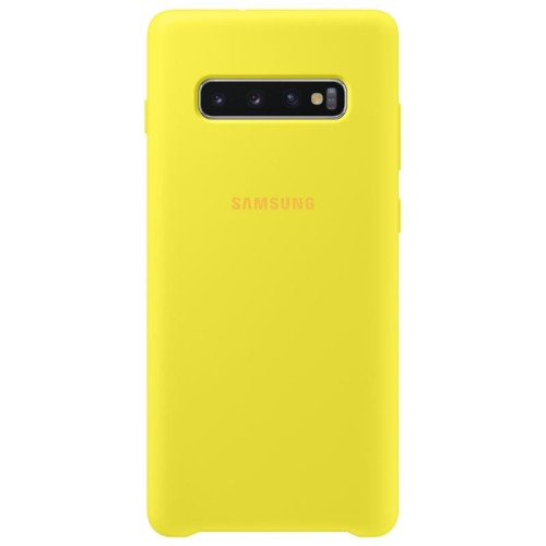 Чехол Samsung Galaxy S10 Plus Silicone Cover Yellow в рассрочку без первоначального взноса и переплат