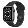 Apple Watch S6 40mm Space Gray Aluminum Case/ Black Sport Band в рассрочку
