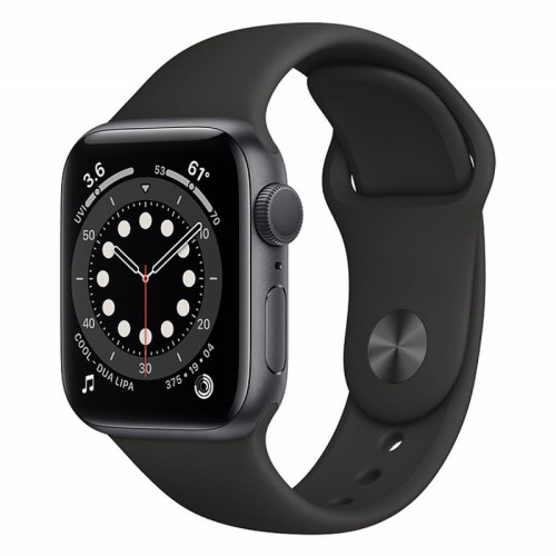 Apple Watch S6 40mm Space Gray Aluminum Case/ Black Sport Band в рассрочку без первоначального взноса и переплат