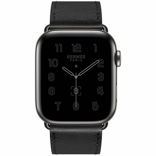 Apple Watch Hermès S6 44mm (Cellular) Space Black Stainless Steel Case / Noir Single Tour в рассрочку без первоначального взноса и переплат