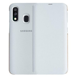 Чехол Samsung Galaxy A40 Wallet Cover White
