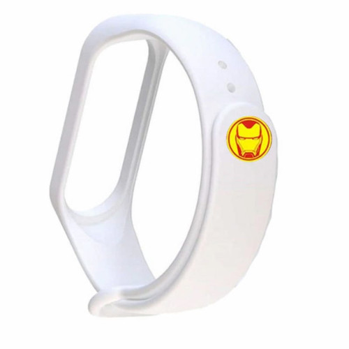 Ремешок для Mi Band 4 Iron Man White в рассрочку без первоначального взноса и переплат