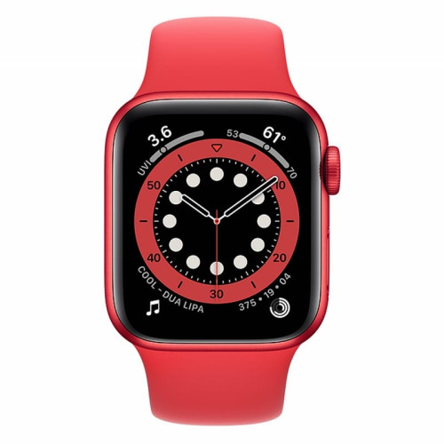 Apple Watch S6 40mm Red Aluminum Case / Red Sport Band в рассрочку без первоначального взноса и переплат