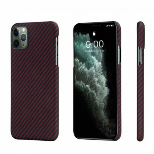 Чехол iPhone 11 Pro Pitaka Черно-Красный/Кевлар (арамид) в рассрочку без первоначального взноса и переплат