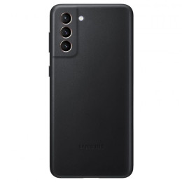 Чехол-накладка Samsung Galaxy S21 Plus Leather Cover Black