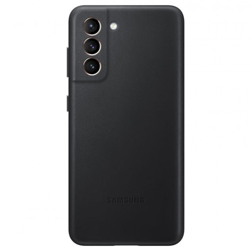Чехол-накладка Samsung Galaxy S21 Leather Cover Black в рассрочку без первоначального взноса и переплат