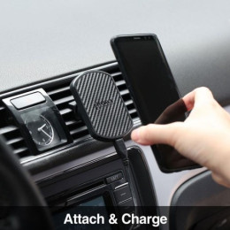 Автомобильный держатель Pitaka MagMount Qi Car Vent для решетки