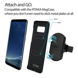 Автомобильный держатель Pitaka Magnetic Mount с присоской и держателем для воздуховода в комплекте