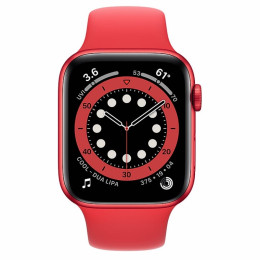 Apple Watch S6 44mm Red Aluminum Case / Red Sport Band