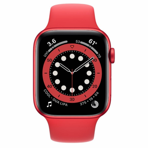 Apple Watch S6 44mm Red Aluminum Case / Red Sport Band в рассрочку без первоначального взноса и переплат