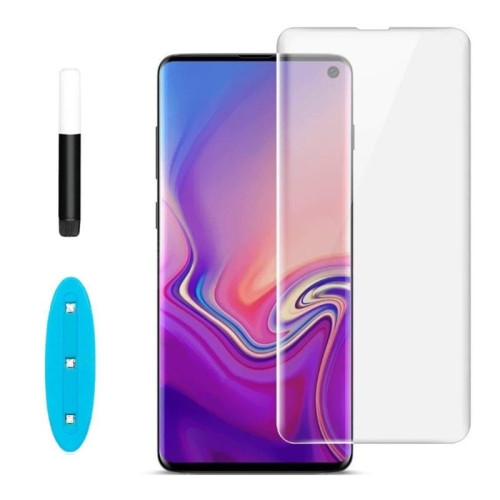 Защитное стекло Samsung Galaxy S10 c Ультрафиолетовой просушкой в рассрочку без первоначального взноса и переплат