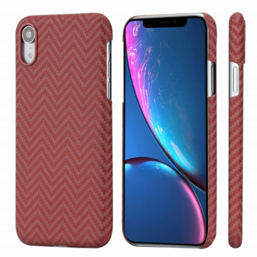 Чехол iPhone XR Pitaka MagEZ Case Красно-Оранжевый(в полоску)/Кевлар (арамид) в рассрочку без первоначального взноса и переплат