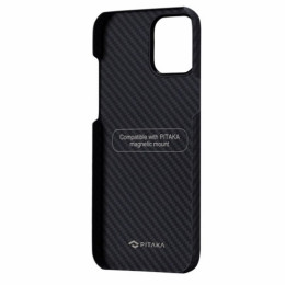 Чехол iPhone 12 Pro Max Pitaka MagEZ Case Черно-Серый/Кевлар (арамид)