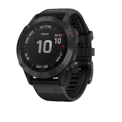 Смарт Часы Garmin Fenix 6 Pro Black / Black Band в рассрочку без первоначального взноса и переплат