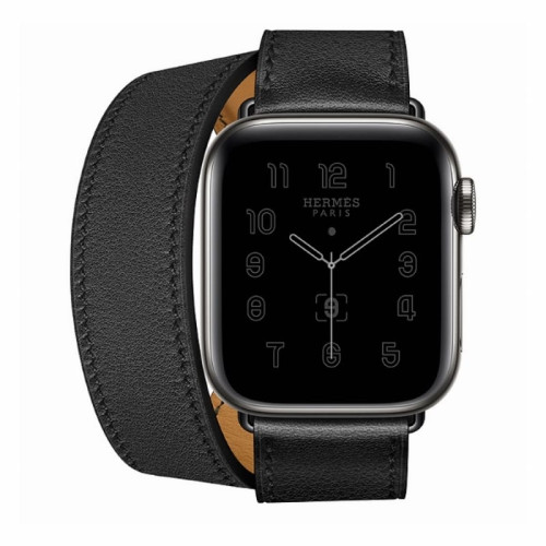 Apple Watch Hermès S6 40mm (Cellular) Space Black Stainless Steel Case / Noir Double Tour в рассрочку без первоначального взноса и переплат
