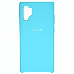 Чехол Samsung Note 10 Plus Silicone Cover Light Blue