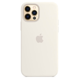 Чехол iPhone 12/12 Pro Silicone Case MagSafe White