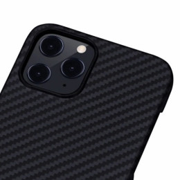 Чехол iPhone 12 Pro Max Pitaka MagEZ Case Черно-Серый/Кевлар (арамид)