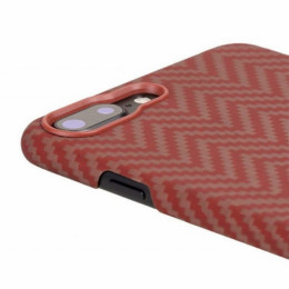 Чехол iPhone 7/8 Plus Pitaka MagEZ Case Красно-Оранжевый (в полоску)/Кевлар (арамид)