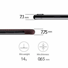 Чехол iPhone 7/8/SE(2020) Pitaka MagEZ Case Черно-Красный (шахматное плетение)/Кевлар (арамид)