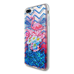 Чехол iPhone 7/8 Plus Life Style Flamingo in flowers