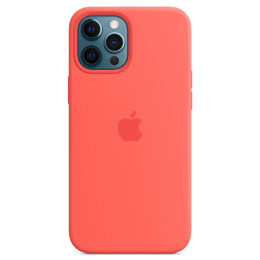 Чехол iPhone 12 Pro Max Silicone Case MagSafe Pink Citrus