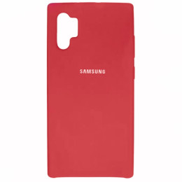 Чехол Samsung Note 10 Plus Silicone Cover Red
