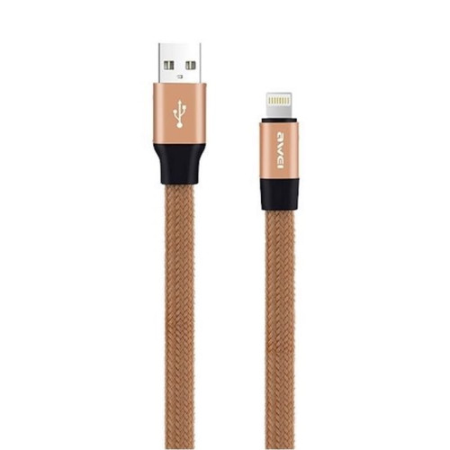 Кабель USB - Lighting / Awei CL-11 / 1M / Золотой в рассрочку без первоначального взноса и переплат