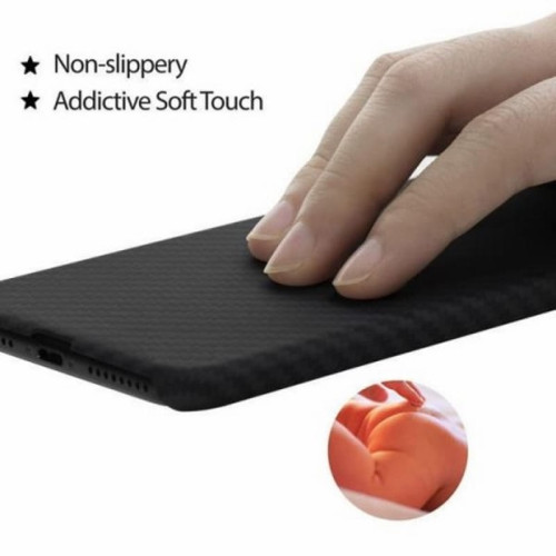 Чехол iPhone 7/8 Plus Pitaka MagEZ Case Черно-Серый (в полоску)/Кевлар (арамид) в рассрочку без первоначального взноса и переплат