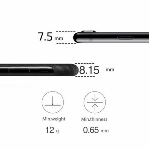 Чехол iPhone 7/8 Plus Pitaka MagEZ Case Черно-Серый (в полоску)/Кевлар (арамид) в рассрочку без первоначального взноса и переплат