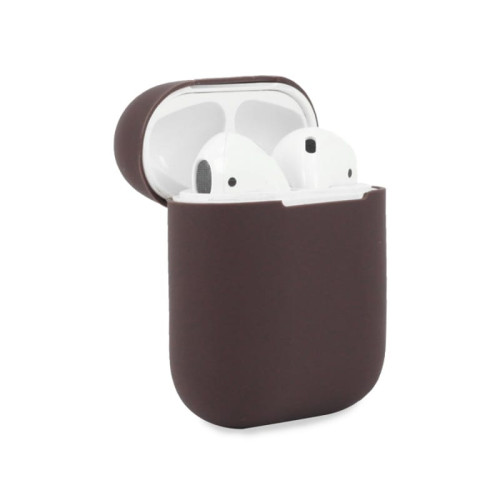 Чехол AirPods 1/2 Silicone Case Cocoa в рассрочку без первоначального взноса и переплат