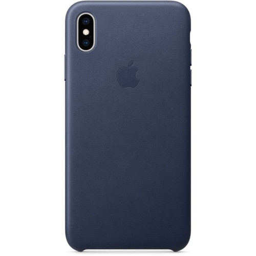 Чехол iPhone XS Max Leather Case Midnight Blue (Оригинал) в рассрочку без первоначального взноса и переплат