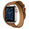Apple Watch Hermès S6 40mm (Cellular) Silver Stainless Steel Case / Fauve Attelage Double Tour в рассрочку