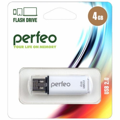 USB Накопитель Perfeo C13 4GB White в рассрочку без первоначального взноса и переплат