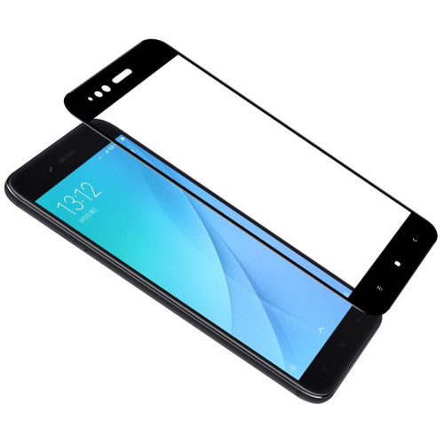 Защитное стекло 3D для Xiaomi Mi A1 Черное в рассрочку без первоначального взноса и переплат