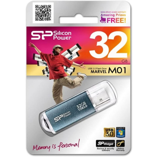 USB Накопитель Silicon Power Blaze M01 32GB Blue в рассрочку без первоначального взноса и переплат