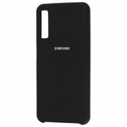 Чехол Samsung A7 (2018) Silicone Cover Black