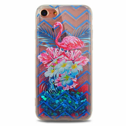 Чехол iPhone 7/8/SE Life Style Flamingo in flowers