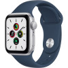 Apple Watch SE 40mm Silver Aluminum Case / Abyss Blue Sport Band в рассрочку