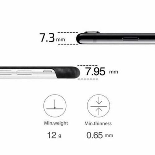 Чехол iPhone 7/8/SE(2020) Pitaka MagEZ Case Черно-Серый(в полоску)/Кевлар (арамид) в рассрочку без первоначального взноса и переплат