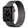 Apple Watch S6 44mm (Cellular) Graphite Stainless Steel Case / Graphite Milanese Loop в рассрочку