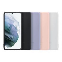 Чехол-накладка Samsung Galaxy S21 Silicone Cover Light Grey