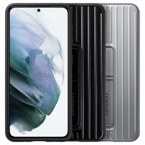 Чехол-накладка Samsung Galaxy S21 Protective Standing Cover Silver в рассрочку без первоначального взноса и переплат